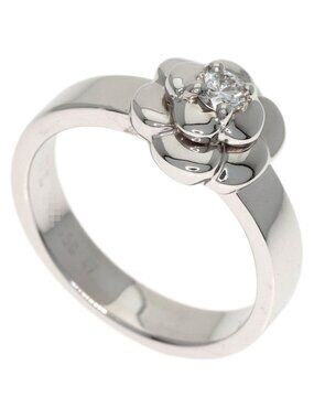 Chanel Camellia Diamond 47 Ring 18K White Gold